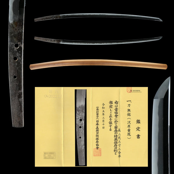 Antique Nihonto Katana Attributed to Shigetane NBTHK HOZON TOKEN Certificate | KatanaSwordArt Nihonto For Sale 2025