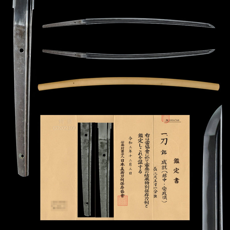 Antique Nihonto Katana Signed by Naritomo NBTHK TOKUBETSU HOZON TOKEN Certificate | KatanaSwordArt Nihonto For Sale