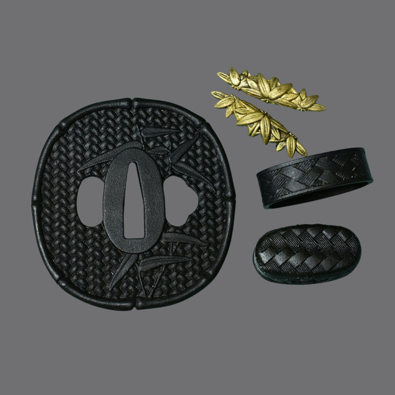 Iron Hira Tsuba with Floral Motif | KatanaSwordArt Tsuba For Sale