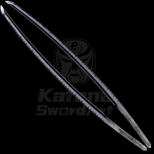 Katana Blade with Sanmai - gitae Forging, Misty Ji and Mirror Polished Shinogi - Ji | KatanaSwordArt Blade For Sale