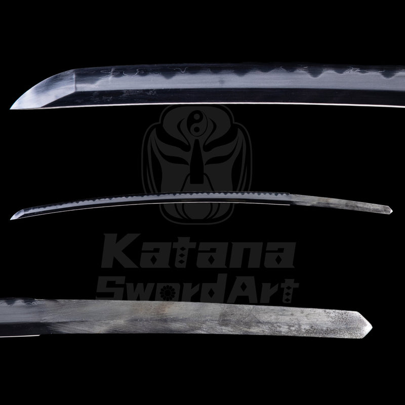 Katana Blade with Sanmai - gitae Forging, Misty Ji and Mirror Polished Shinogi - Ji | KatanaSwordArt Blade For Sale