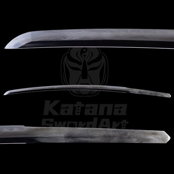 Katana Blade with Sanmai - gitae Forging, Misty Yakiba and Mirror Polished Shinogi - Ji | KatanaSwordArt Blade For Sale