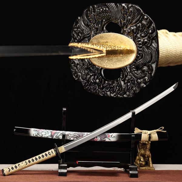 Katana Canyun Spring Steel Dragon Saya 殘雲 | KatanaSwordArt Katana For Sale