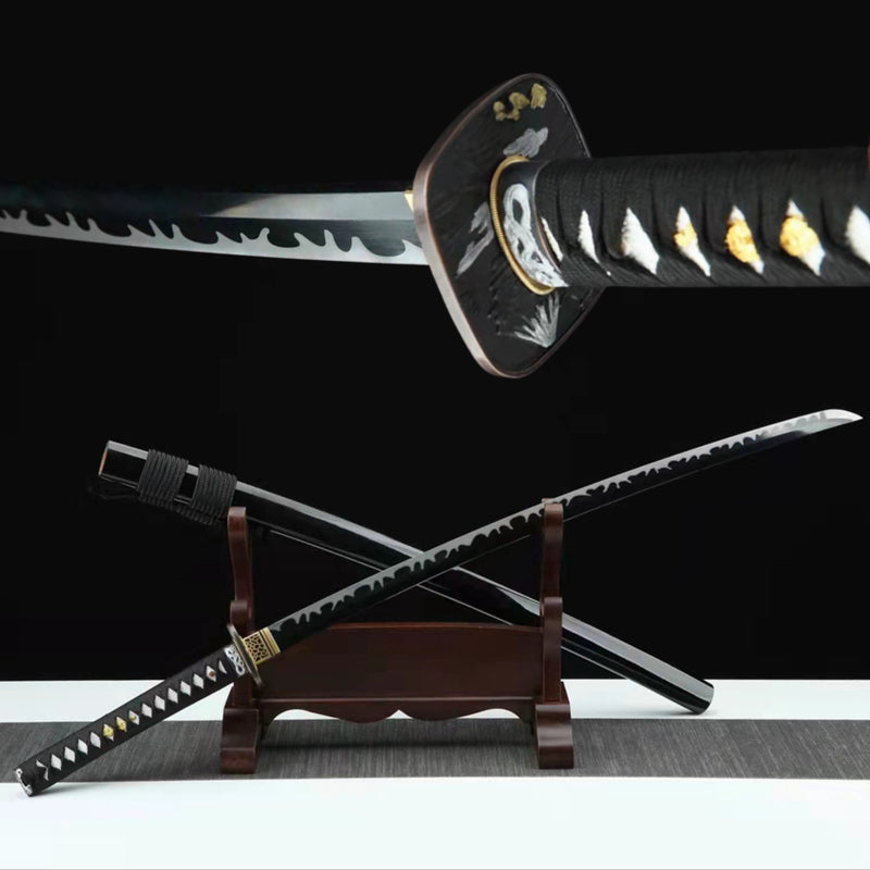 Katana ChaoFeng Manganese Steel Black Blade 嘲風 | KatanaSwordArt Katana For Sale