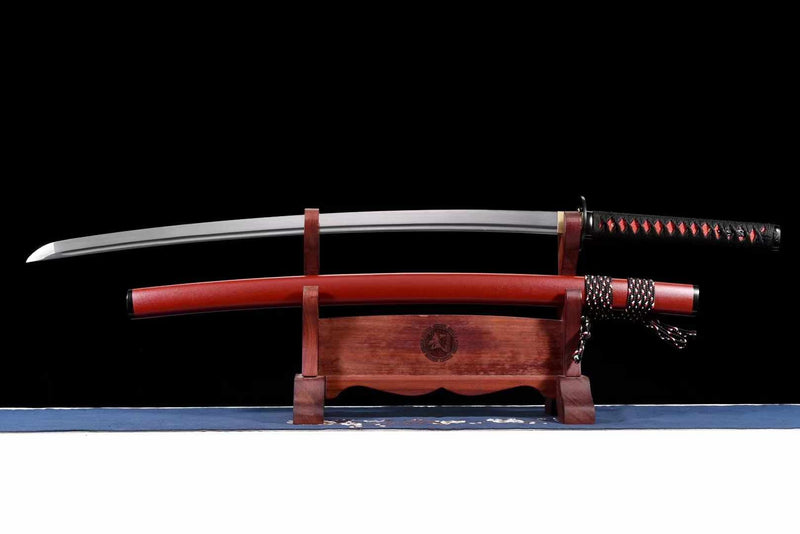 Katana ChiMo Spring Steel Red Saya 赤魔 | KatanaSwordArt Katana For Sale