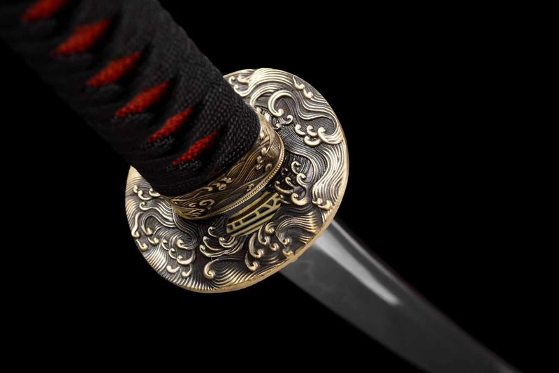 Katana Chiyan T10 Clay Tempered Red Saya 赤焰 | KatanaSwordArt Katana For Sale