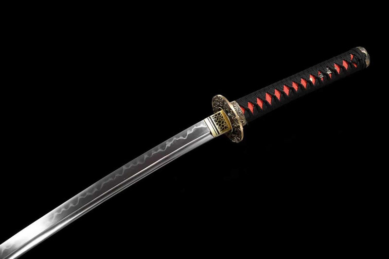 Katana Chiyan T10 Clay Tempered Red Saya 赤焰 | KatanaSwordArt Katana For Sale