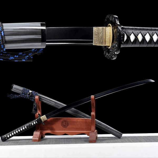 Katana Fengbao Spring Steel Black Blade 風暴 | KatanaSwordArt Katana For Sale