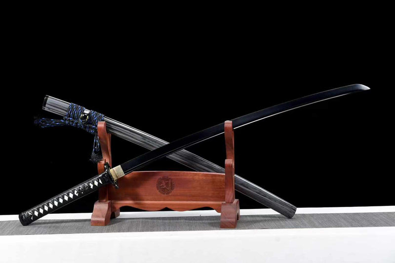 Katana Fengbao Spring Steel Black Blade 風暴 | KatanaSwordArt Katana For Sale