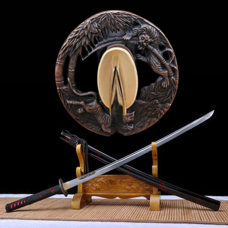 Katana Fulong Manganese Steel Black 浮龍 | KatanaSwordArt Katana For Sale