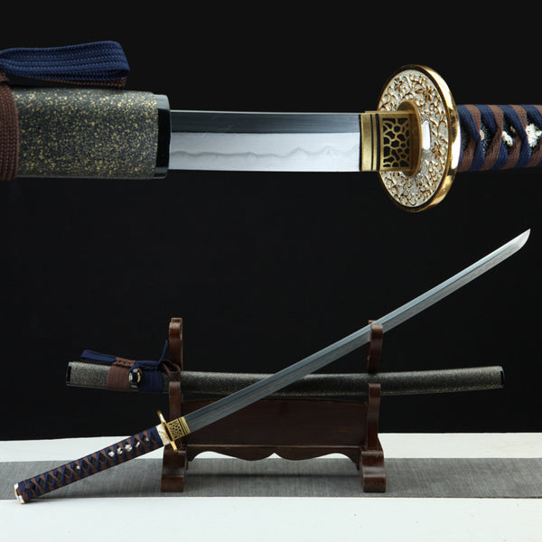 Katana Hane T10 High Carbon Steel Black Saya 千羽 | KatanaSwordArt Katana For Sale