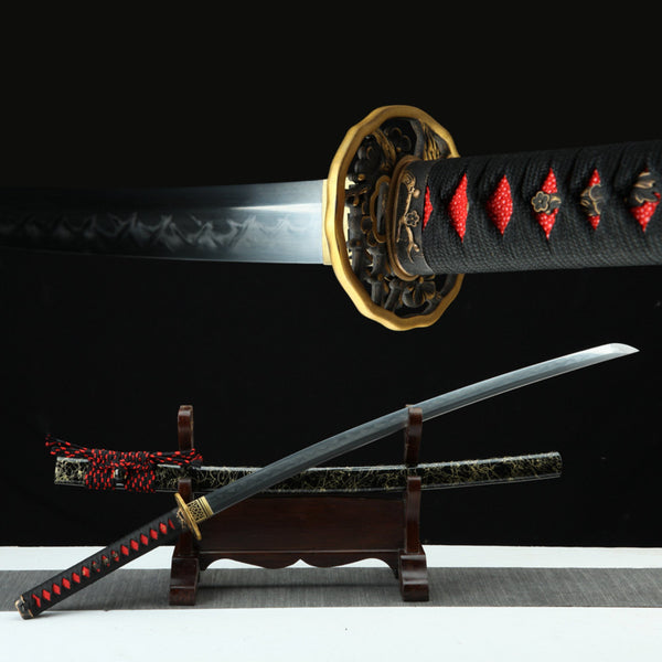 Katana Jiaochadao T10 Clay Tempered Marbling Saya 交叉道 | KatanaSwordArt Katana For Sale