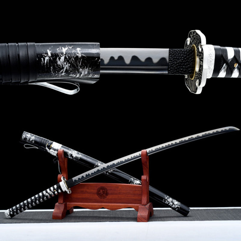 Katana LingHan Manganese Steel Black Blade 淩寒 | KatanaSwordArt Katana For Sale