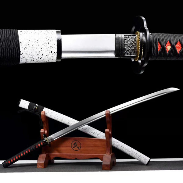 Katana MoYu Medium Carbon Steel White Saya 魔域 | KatanaSwordArt Katana For Sale 2025