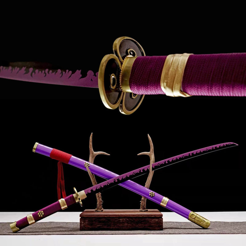 Katana One Piece Roronoa Zoro's Enma Purple Blade 紫閻魔 | KatanaSwordArt Katana For Sale