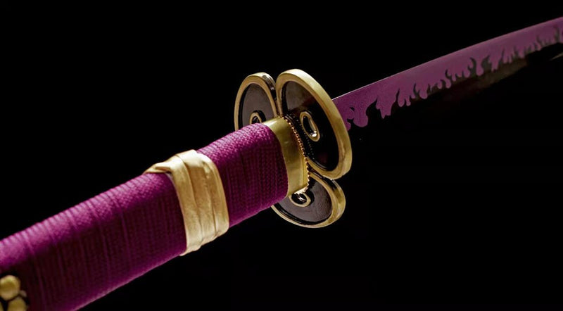 Katana One Piece Roronoa Zoro's Enma Purple Blade 紫閻魔 | KatanaSwordArt Katana For Sale