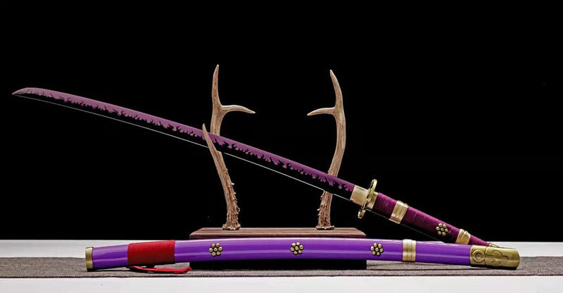 Katana One Piece Roronoa Zoro's Enma Purple Blade 紫閻魔 | KatanaSwordArt Katana For Sale