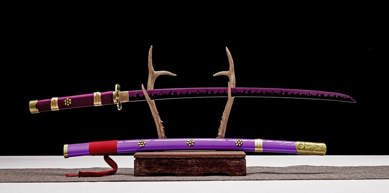 Katana One Piece Roronoa Zoro's Enma Purple Blade 紫閻魔 | KatanaSwordArt Katana For Sale