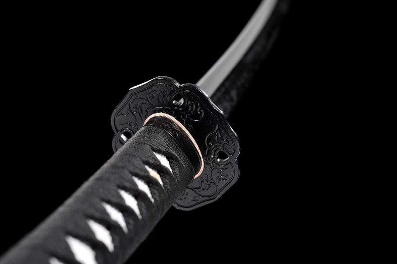 Katana Quanshou T10 Clay Tempered Black Saya 泉守 | KatanaSwordArt Katana For Sale