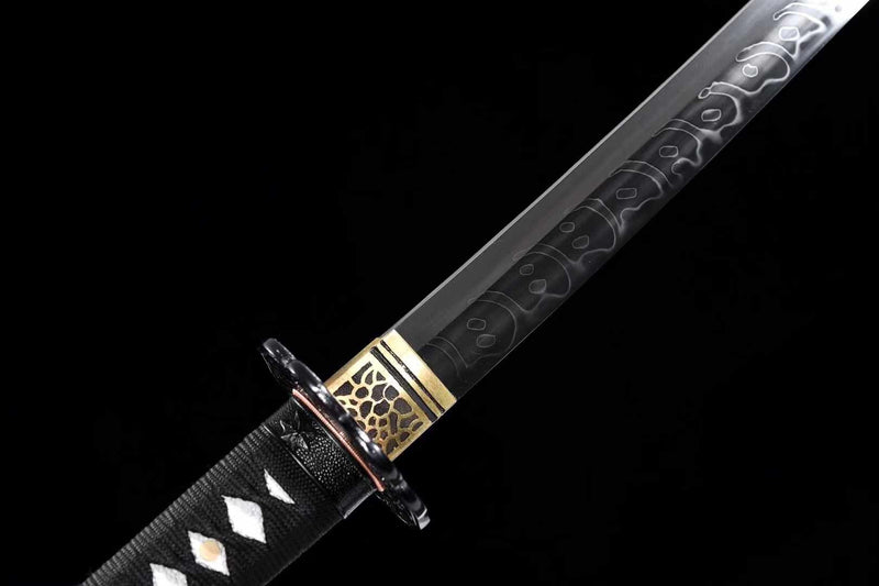 Katana Quanshou T10 Clay Tempered Black Saya 泉守 | KatanaSwordArt Katana For Sale