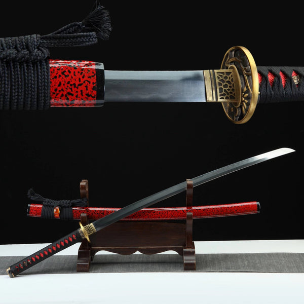 Katana Red Plum Damascus Steel Clay Tempered 梅贊 | KatanaSwordArt Katana For Sale