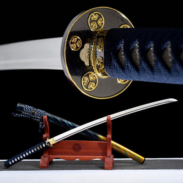 Katana Reincarnation Spring Steel Blue Saya 輪回 | KatanaSwordArt Katana For Sale