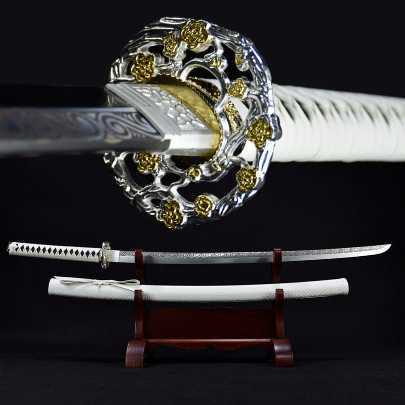 Katana Sewu Stainless Steel White 色舞 | KatanaSwordArt Katana For Sale