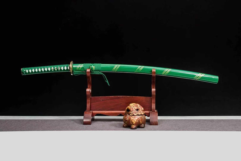 Katana ShengJi Manganese Steel Green Saya 生機 | KatanaSwordArt Katana For Sale