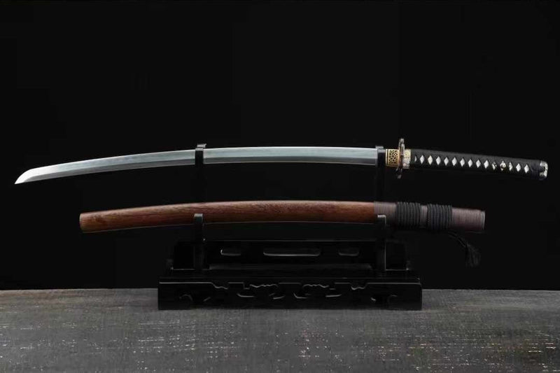 Katana Three Buddhas Snake Damascus Steel Clay Tempered 三佛 | KatanaSwordArt Katana For Sale