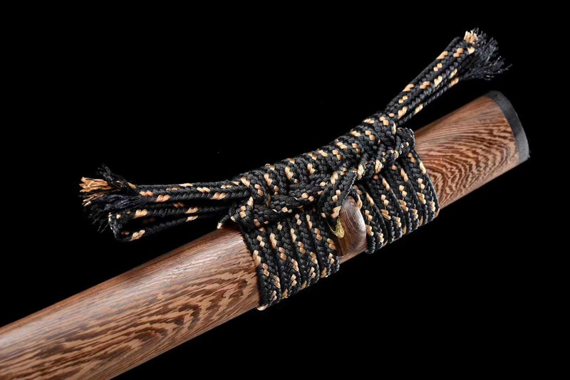 Katana War Dragon Damascus Folded Clay Tempered Rosewood Saya 戰龍 | KatanaSwordArt Katana For Sale