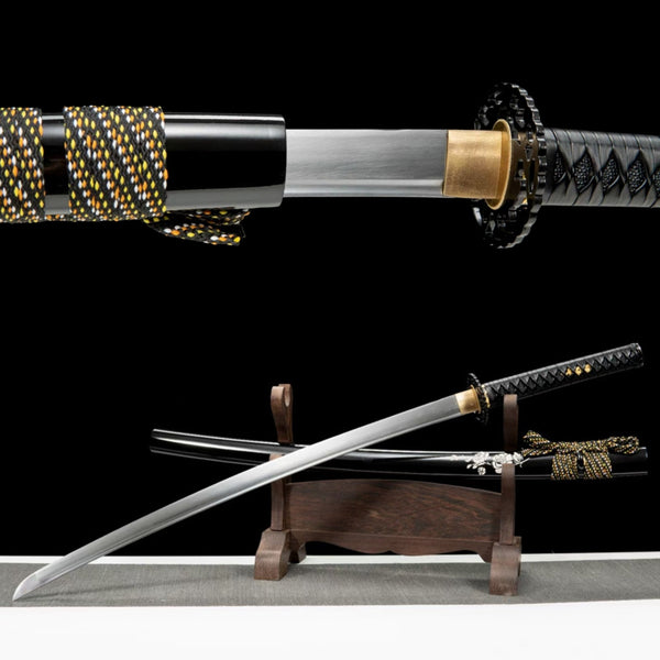 Katana White Rose Carbon Steel Black Saya 白玫瑰 | KatanaSwordArt Katana For Sale 2025