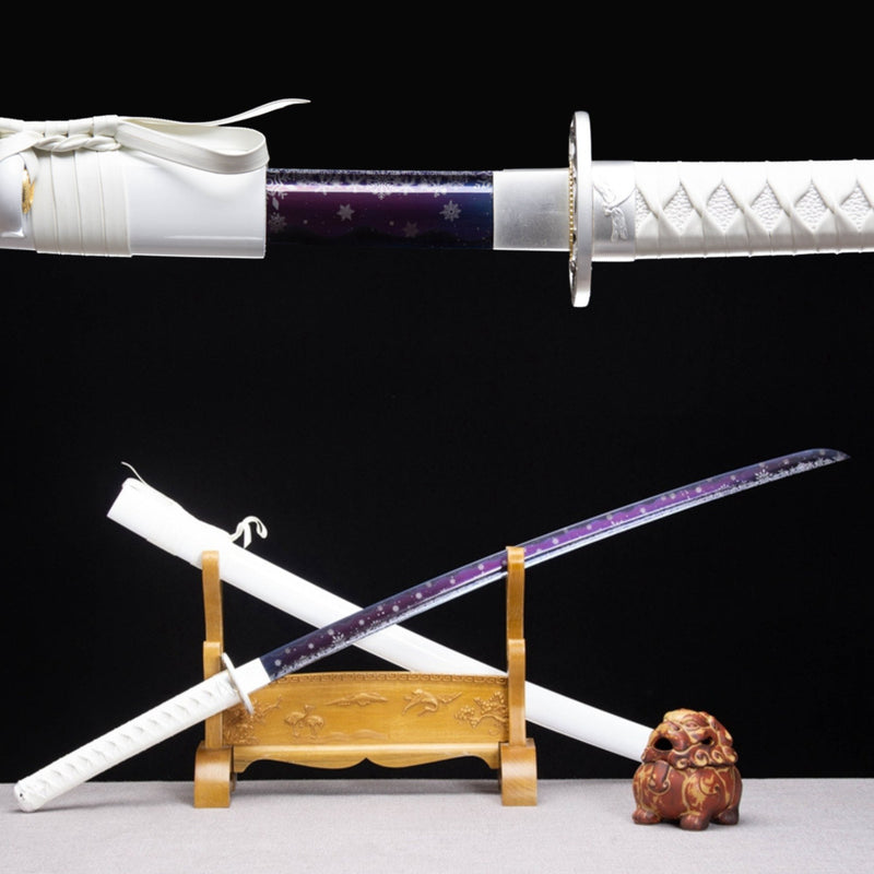 Katana Xuehua Manganese Steel Purple Blade 雪華 | KatanaSwordArt Katana For Sale