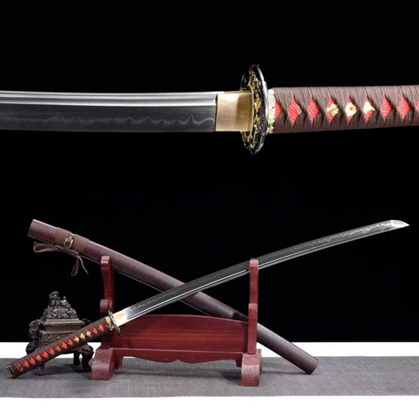 Katana Xuzhu T10 Clay Tempered Purple Saya 虛竹 | KatanaSwordArt Katana For Sale