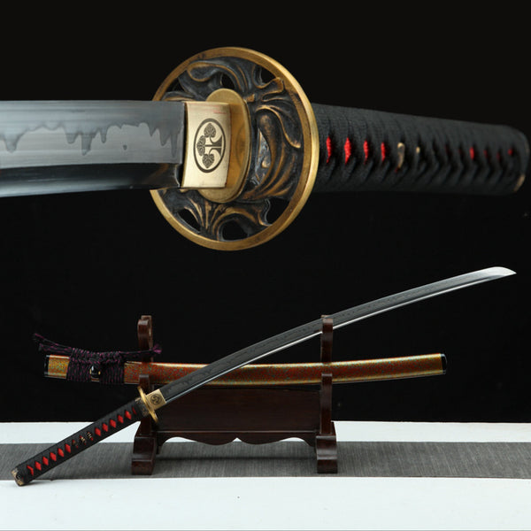 Katana Yupi T10 Clay Tempered Red Saya 雨披 | KatanaSwordArt Katana For Sale