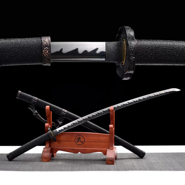 Tachi Sword Juhua High Manganese Black 黑菊 | KatanaSwordArt Katana For Sale