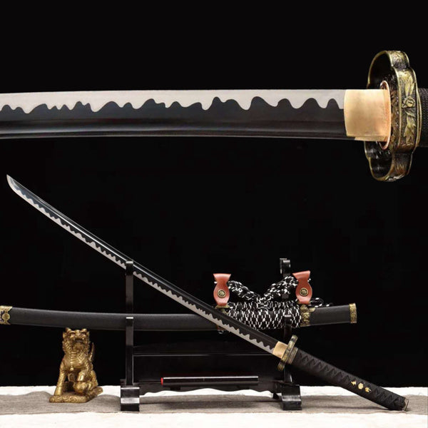 Tachi Sword Kuangshi High Manganese Black 傲獅 | KatanaSwordArt Katana For Sale