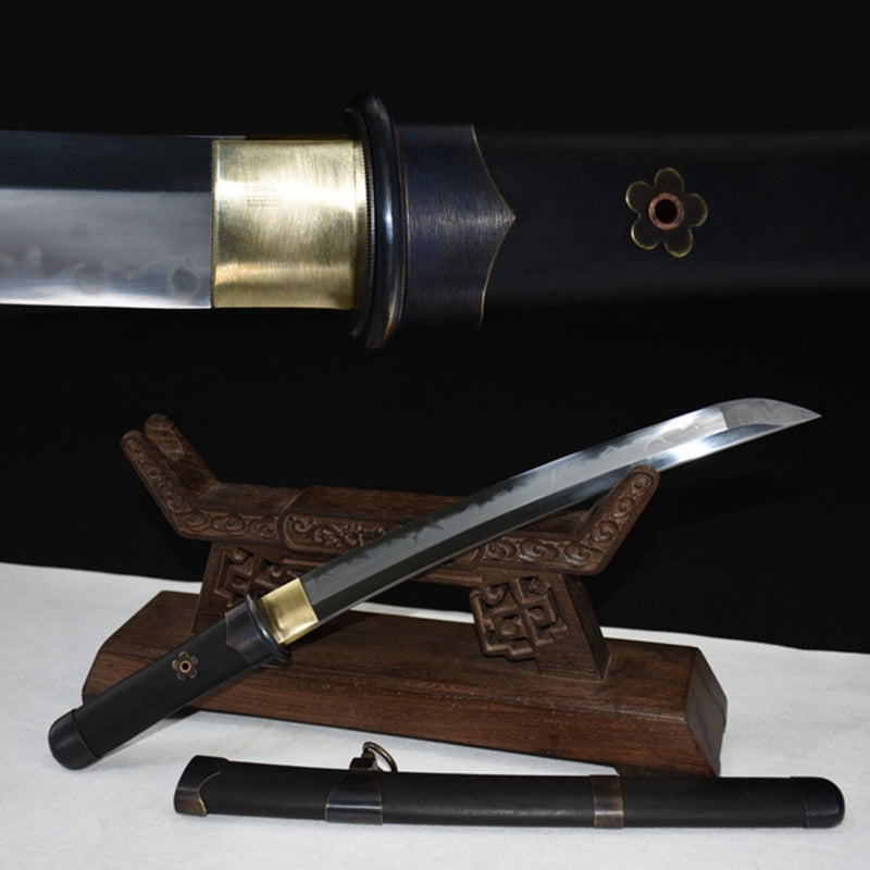 Tanto Sword HeiLi T10 Clay Tempered Rosewood 黑梨 | KatanaSwordArt Tanto For Sale