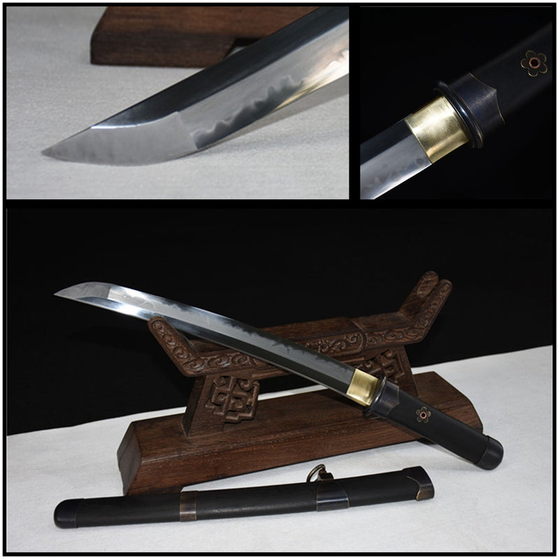 Tanto Sword HeiLi T10 Clay Tempered Rosewood 黑梨 | KatanaSwordArt Tanto For Sale