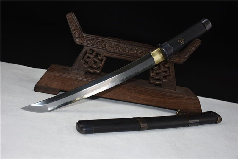 Tanto Sword HeiLi T10 Clay Tempered Rosewood 黑梨 | KatanaSwordArt Tanto For Sale