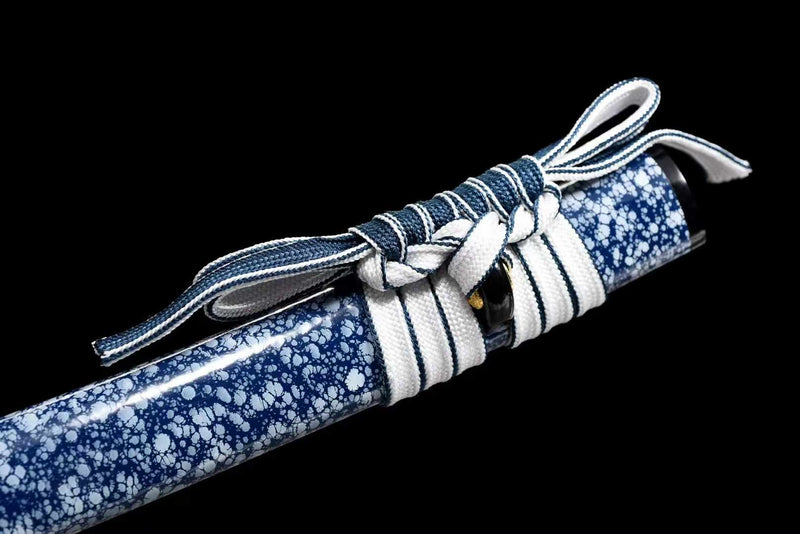 Wakizashi Sword Haitang T10 Clay Tempered Blue Saya 海棠 | KatanaSwordArt Wakizashi For Sale