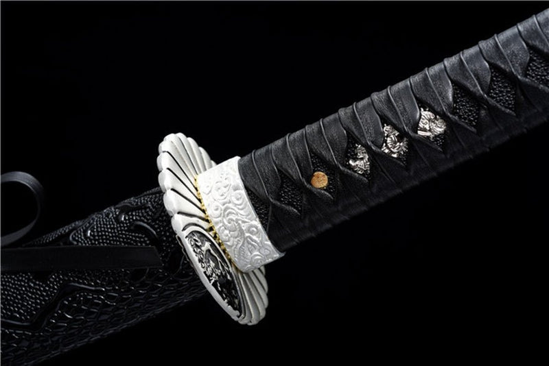 Katana HeiSha Medium Carbon Steel Black Blade 黑煞 | KatanaSwordArt Katana For Sale