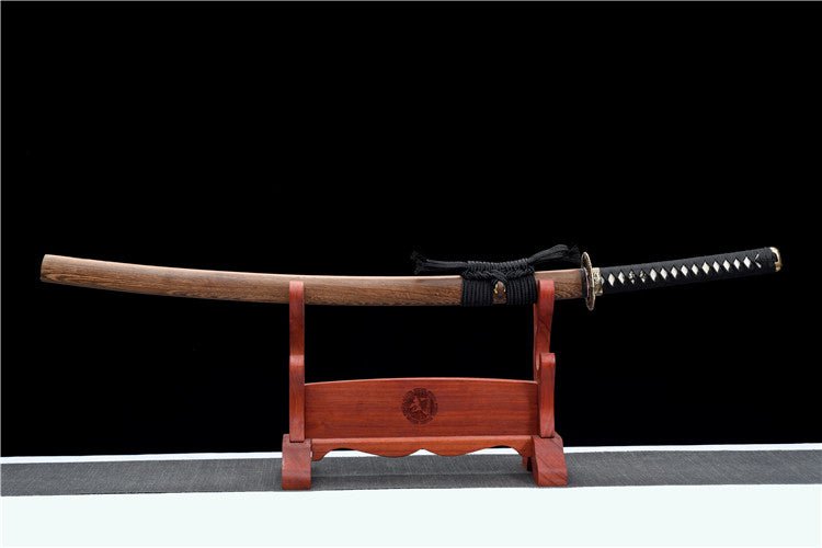 Katana Huangquan T10 Clay Tempered Brown Saya 黃泉 | KatanaSwordArt Katana For Sale