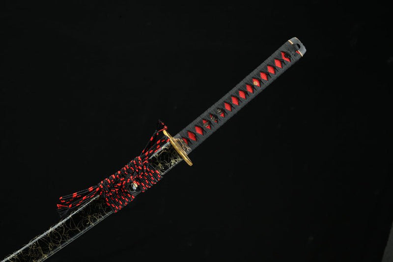 Katana Jiaochadao T10 Clay Tempered Marbling Saya 交叉道 | KatanaSwordArt Katana For Sale