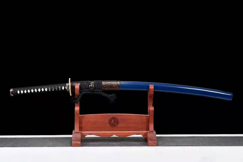 Katana Ruyun T10 Clay Tempered Blue Saya 入雲 | KatanaSwordArt Katana For Sale