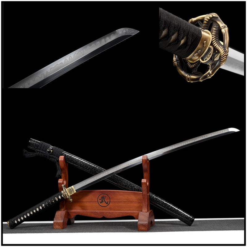 Katana Yunjian T10 Clay Tempered Black Saya 雲劍 | KatanaSwordArt Katana For Sale