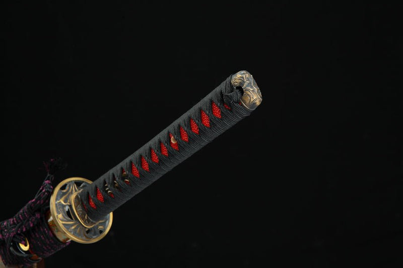 Katana Yupi T10 Clay Tempered Red Saya 雨披 | KatanaSwordArt Katana For Sale