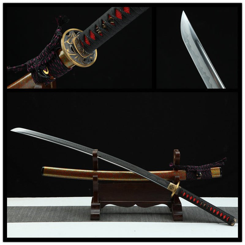 Katana Yupi T10 Clay Tempered Red Saya 雨披 | KatanaSwordArt Katana For Sale