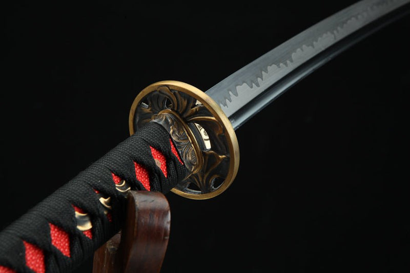 Katana Yupi T10 Clay Tempered Red Saya 雨披 | KatanaSwordArt Katana For Sale